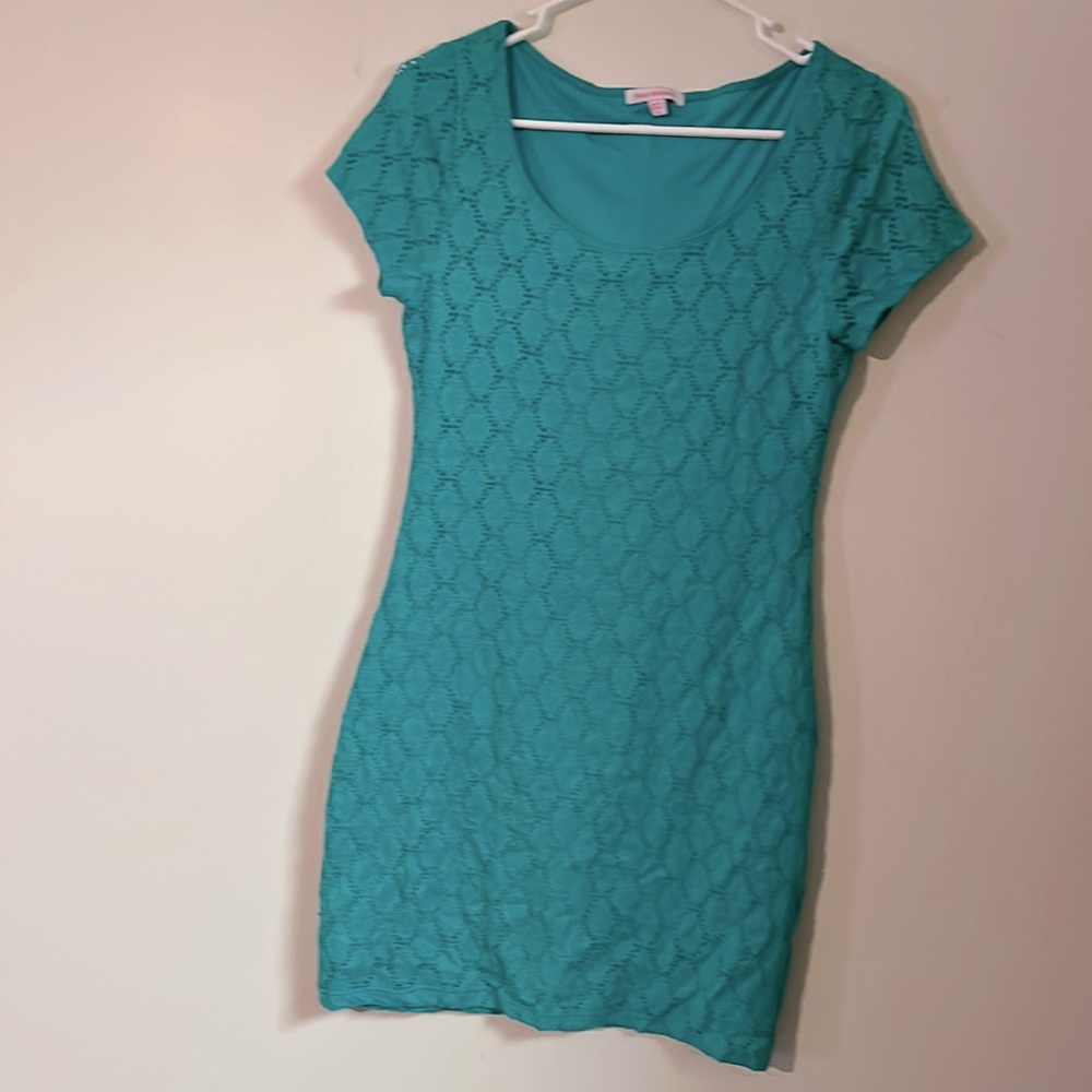 Teal Mini Dress